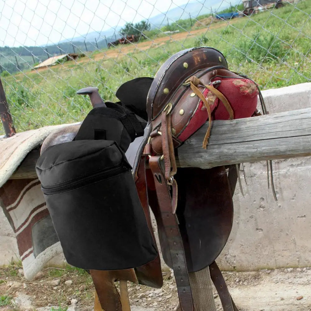 Washable  Saddle Bag Set / Saddle Pouch Practical Pommel Pocket For Long-Distance Riding Trips - Ghoddosh 