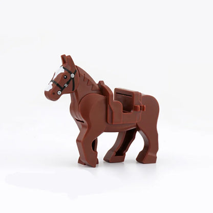 Horse Widened Saddle Armor compatible With Soldiers Figures Castle Battlefield Scene Accessories Toys