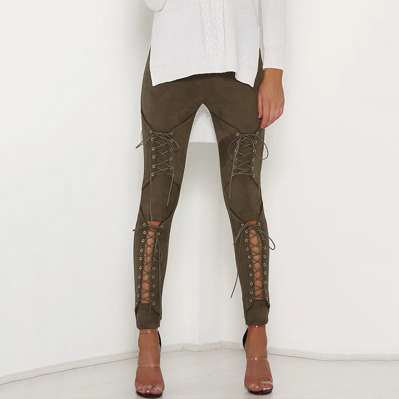 Medieval Cosplay Costume / Gothic Retro Steampunk Sexy Bandage Trousers