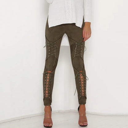 Medieval Cosplay Costume / Gothic Retro Steampunk Sexy Bandage Trousers