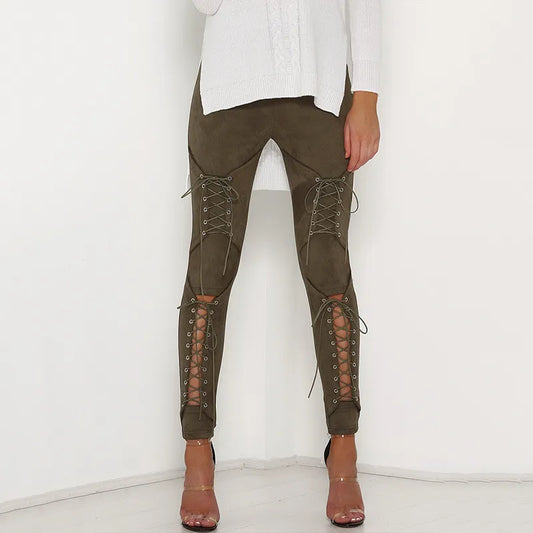 Medieval Cosplay Costume / Gothic Retro Steampunk Sexy Bandage Trousers