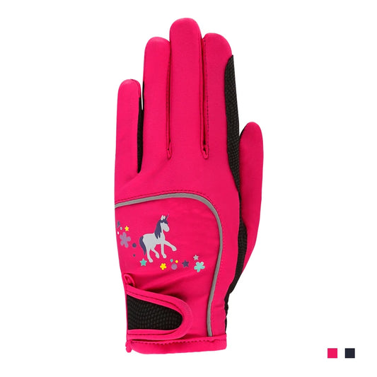 Children Riding Colorful Gloves