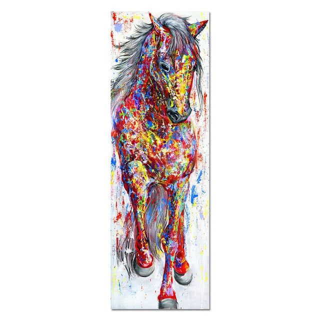 Unframed  Big Size Horse Canvas Painting Posters   @ ghoddosh.com