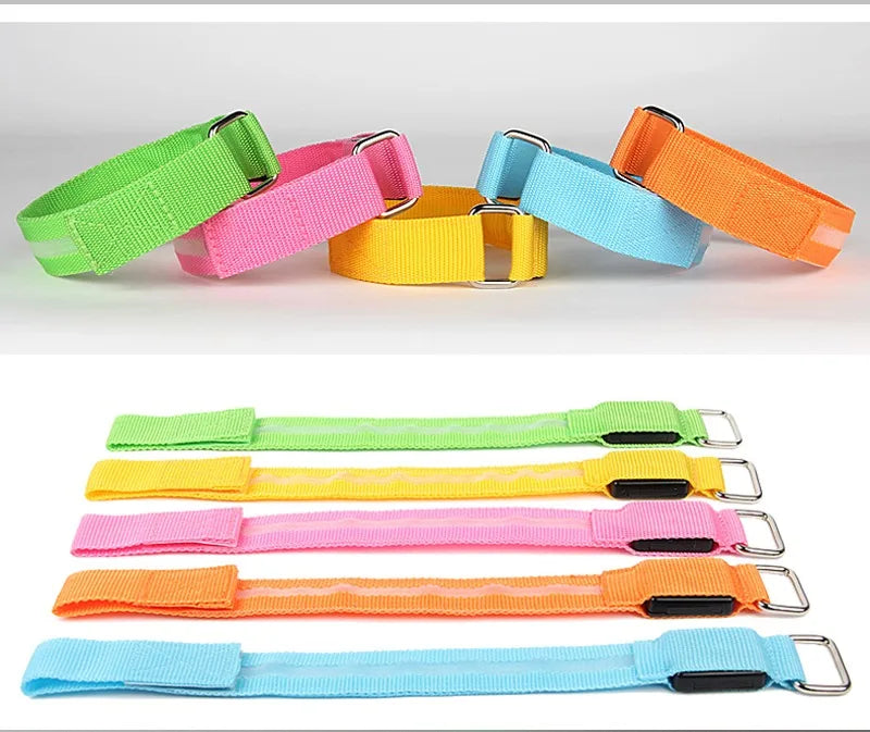 Horse Riding ,4 pcs set led  Lighting Horse Leg Safety Belt