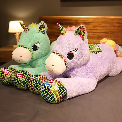 High Quality 90 - 120CM Horse Plush Toys / Stuffed Animal Horsey Gifts