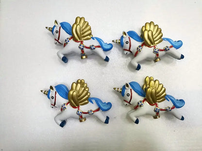 36W Cute Resin Horse Kids Ceiling Lamp - Pink/Blue LED Princess Bedroom Light for Children  @ ghoddosh.com