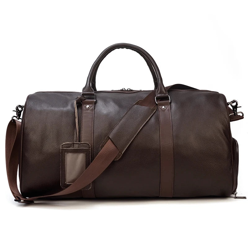 Luxury Genuine cow Leather Equipment Travel Bag - Ghoddosh 