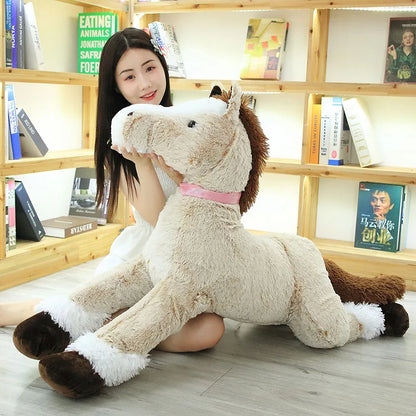 High Quality 90 - 120CM Horse Plush Toys / Stuffed Animal Horsey Gifts