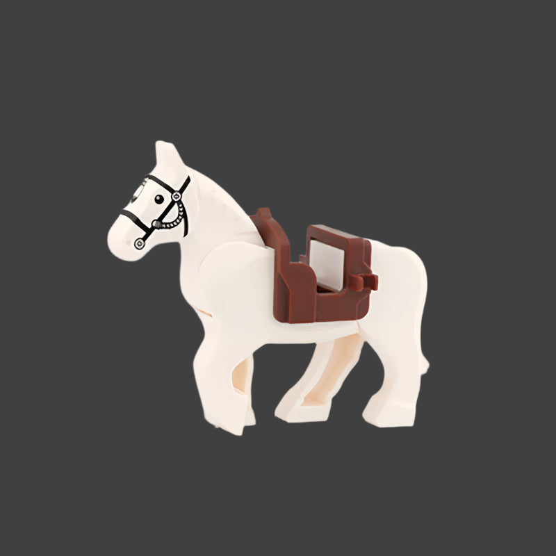 Horse Widened Saddle Armor compatible With Soldiers Figures Castle Battlefield Scene Accessories Toys