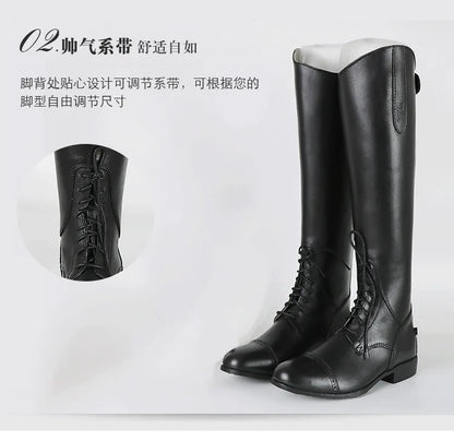 Horse Riding  Cow Leather  boots / Equestrian Unisex  Boots . Ghoddosh