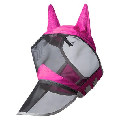 Anti-Mosquito Horse Full Face Protection /  Anti-Worms Mesh Mask with Nasal Cover @ ghoddosh.com