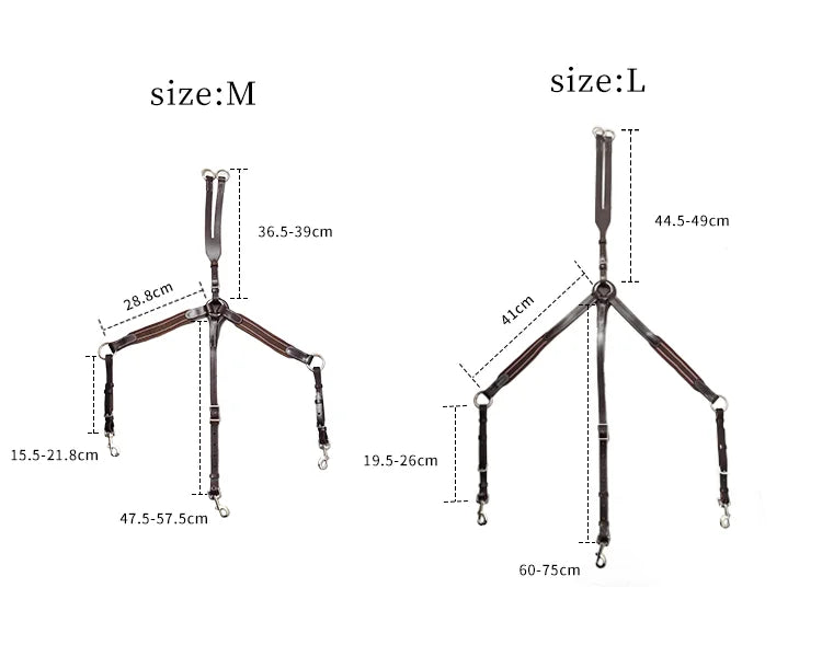 Low Head Leather Cowhide Horse Riding Equipment