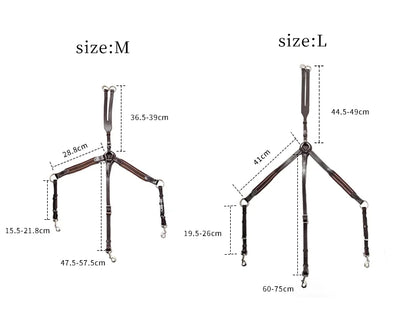 Low Head Leather Cowhide Horse Riding Equipment