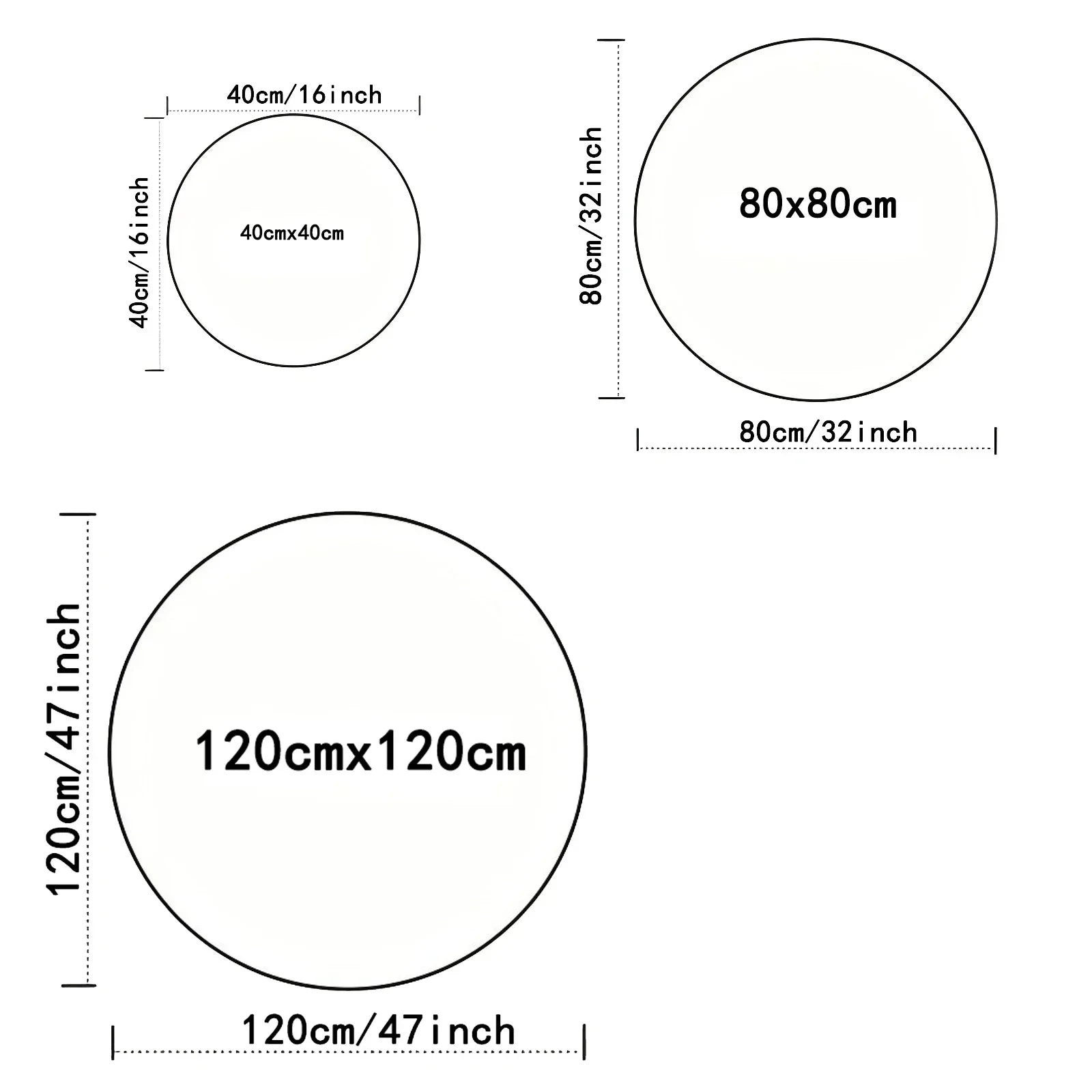Christmas Horse Printed Circle Carpet - Round  Kids Non-slip Floor Rug @ghoddosh.com