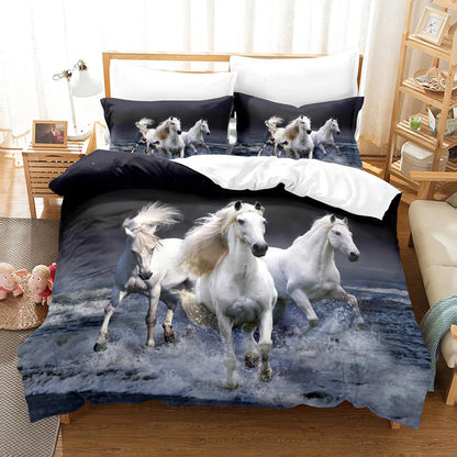 European Style Luxury 3D King Double Bedding Set  Linen Comfortable Duvet Set @ ghoddosh.com