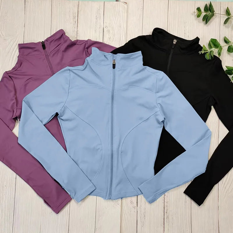 Women's Equestrian Base Layer Jacket – Long Sleeve Zip-Up Competition & Training Top