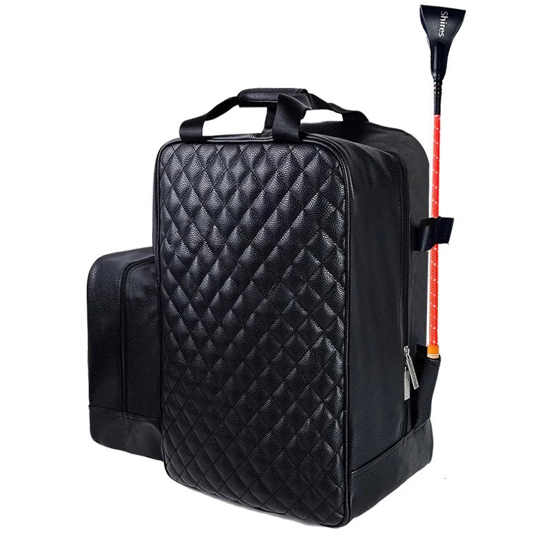 Equestrian Equipment Pu Leather Bag - Large Capacity Equestrian Backpack