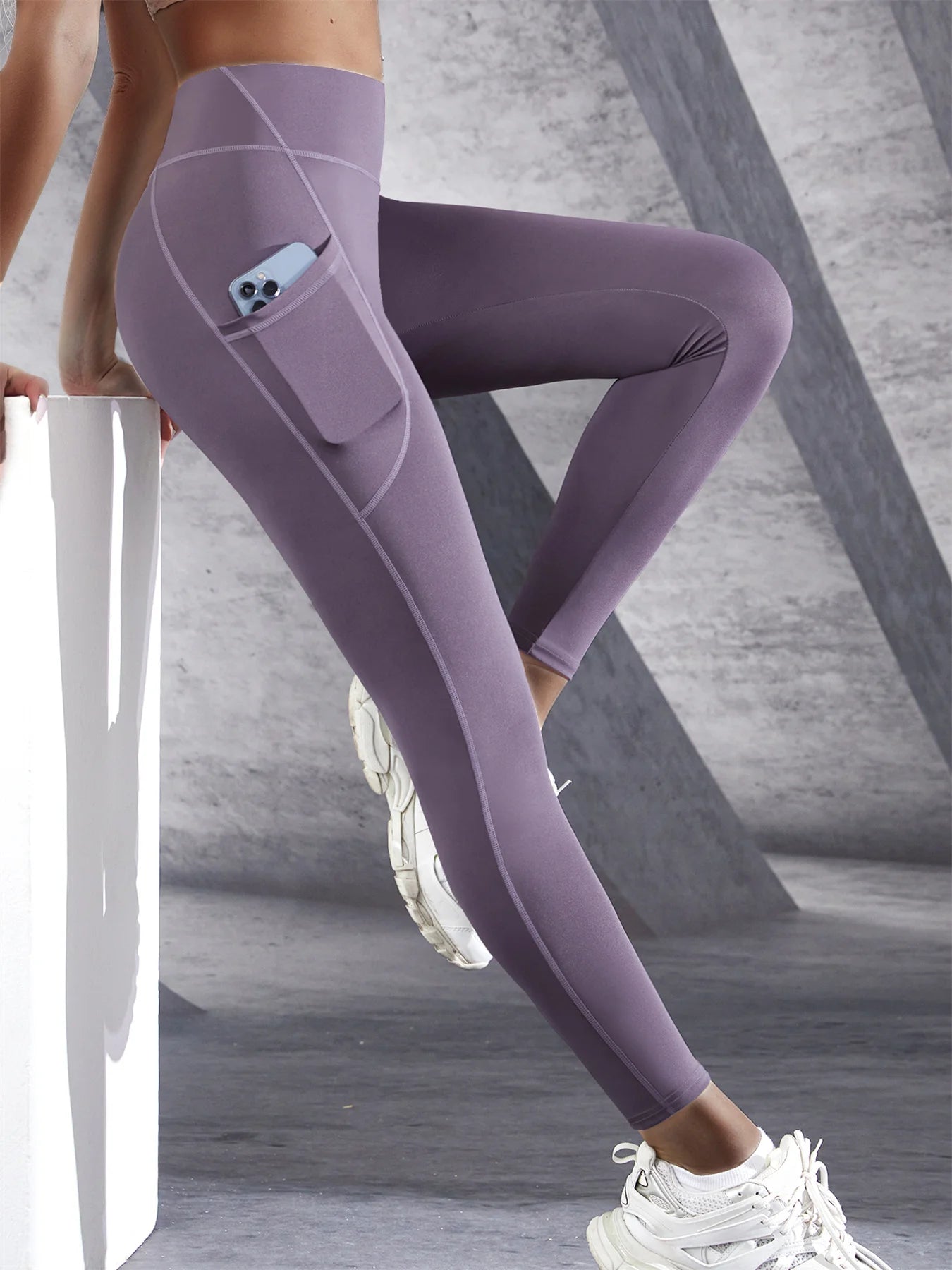 New High Waist Women's Tights With Pockets ,  Push Up  Sportswear Leggings - ghoddosh.com
