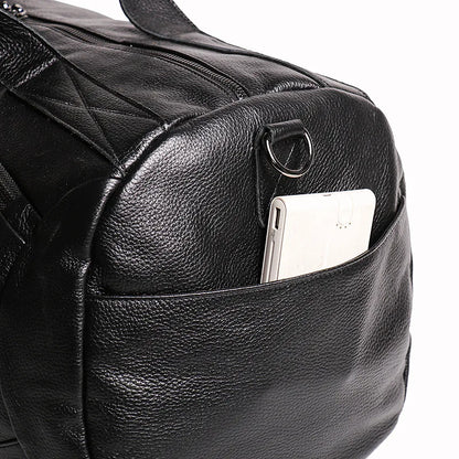 Men's Genuine Leather Handheld Bag, - Ghoddosh