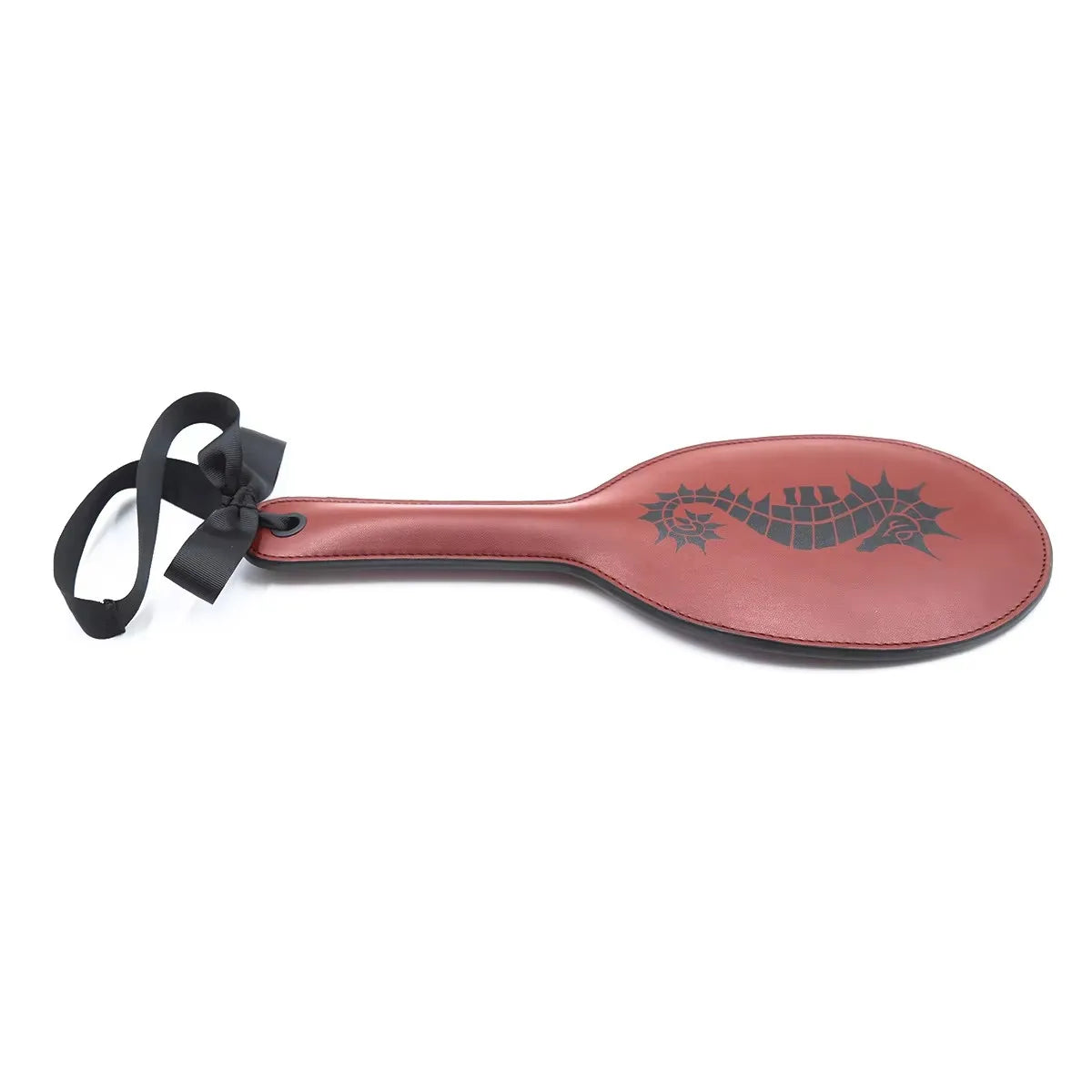  38.5CM PU Leather  Paddle Horse Whip, Seahorse Printed pattern