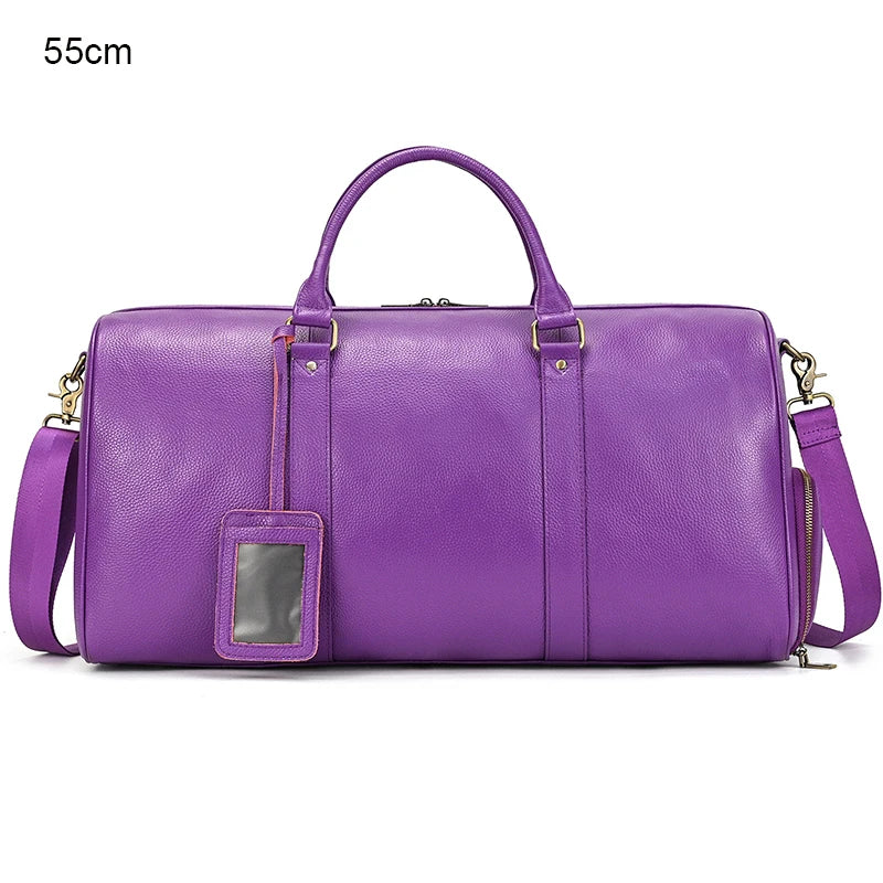 Luxury Genuine cow Leather Equipment Travel Bag - Ghoddosh 