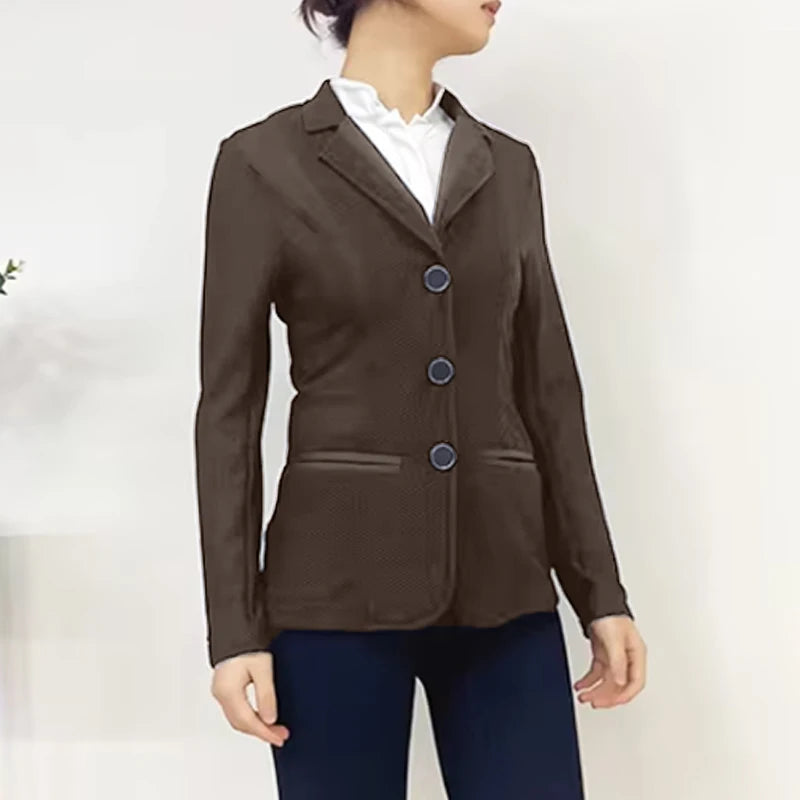 Woman  Breathable Mesh Hole Equestrian / Horse Riding  Jacket