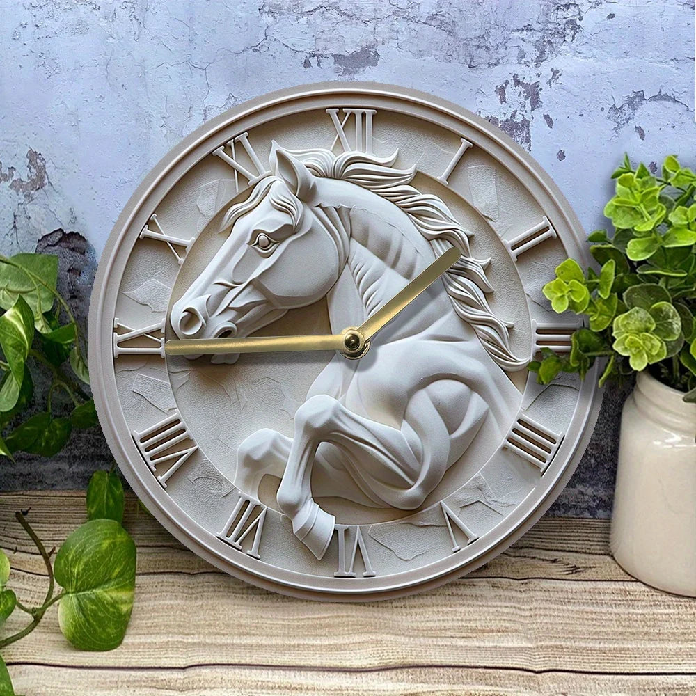2D Horse shape Wall Clock 