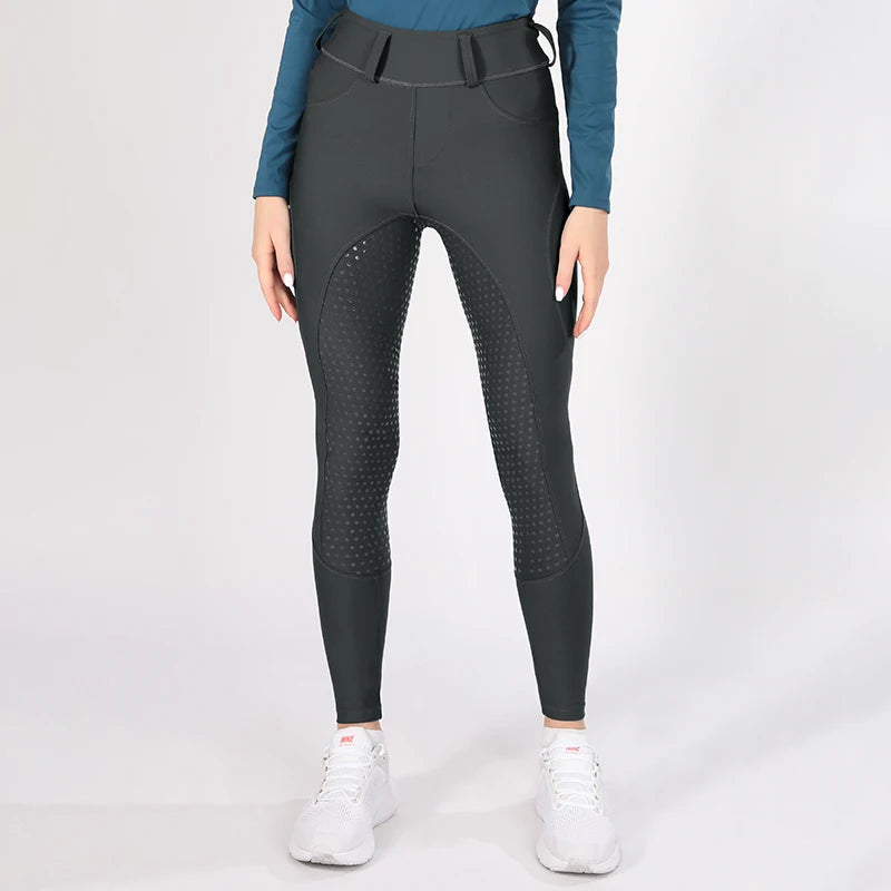 Horse Riding Pants  Women Equestrian  Full Seat Silicone Breeches - Ghoddosh
