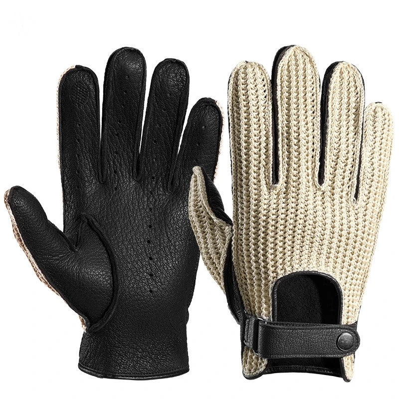 Half Finger Goatskin Riding Gloves | Breathable Anti-Slip Equestrian Mitts for Men & Women @ ghoddosh.com