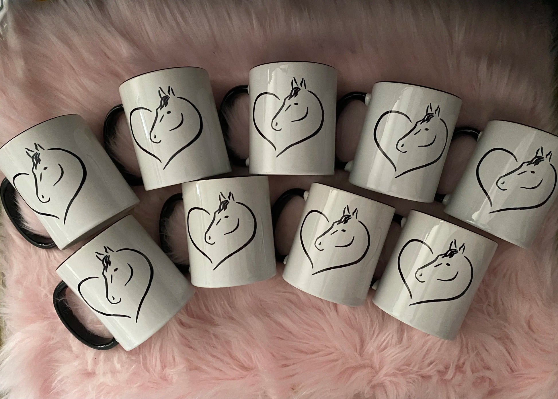 Horse in a Heart coffee mug - Ghoddosh