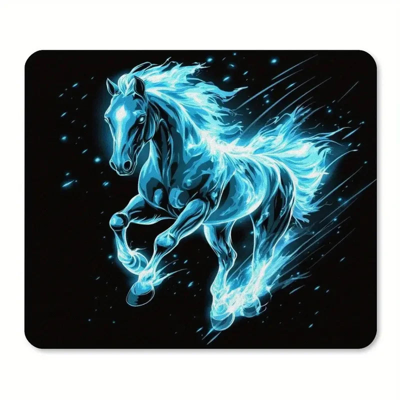 Printed horse pattern  anti-slip rubber computer mousepad @ghoddosh.com