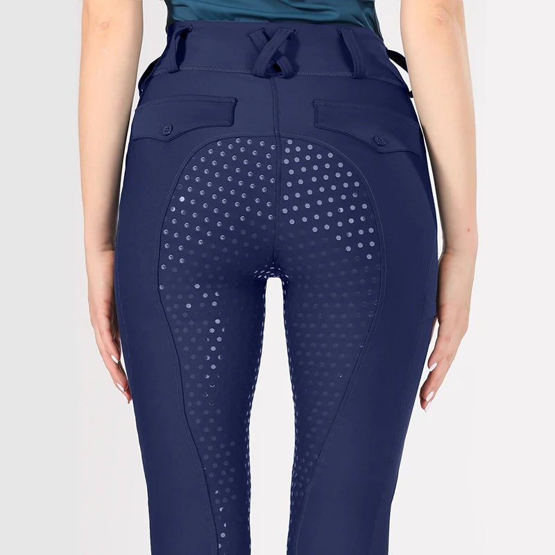 Horse Riding Pants  Women Equestrian  Full Seat Silicone Breeches - Ghoddosh