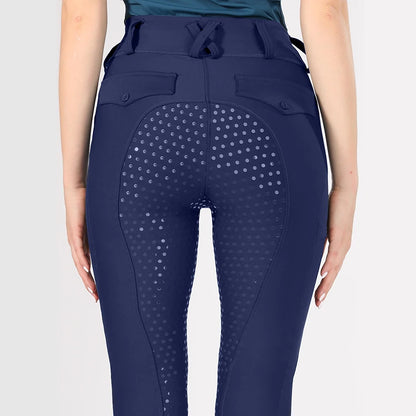 Horse Riding Pants  Women Equestrian  Full Seat Silicone Breeches - Ghoddosh