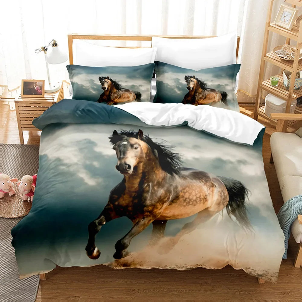European Style Luxury 3D King Double Bedding Set  Linen Comfortable Duvet Set @ ghoddosh.com