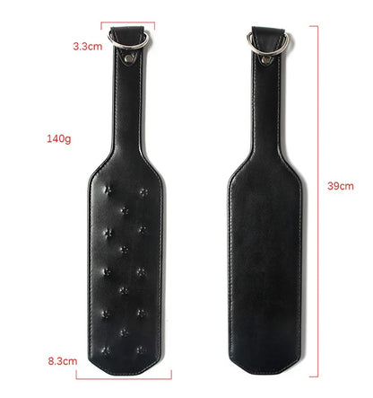 Stainless steel Spikes Leather Whip for Horse Training