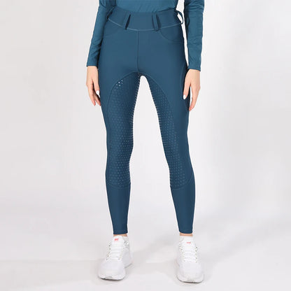 Horse Riding Pants  Women Equestrian  Full Seat Silicone Breeches - Ghoddosh