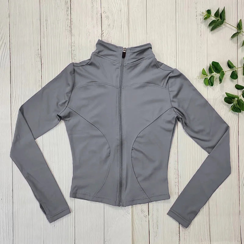 Women's Equestrian Base Layer Jacket – Long Sleeve Zip-Up Competition & Training Top