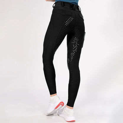Horse Riding Pants  Women Equestrian  Full Seat Silicone Breeches - Ghoddosh