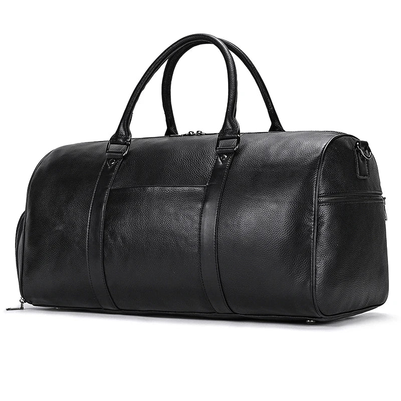 Luxury Genuine cow Leather Equipment Travel Bag - Ghoddosh 