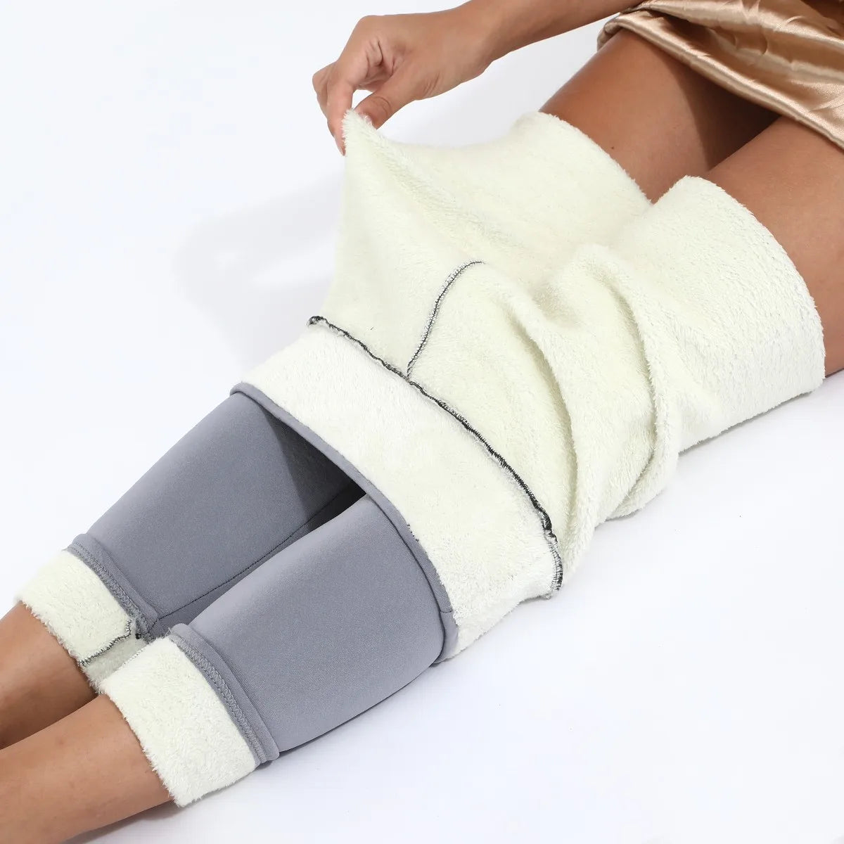 Women Leggings, Seamless High Waist Thick Padded Thermal Tight Riding Pants - ghoddosh.com