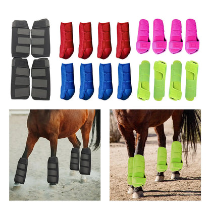 4x Horse Boots Leg Protective Leg Wraps - Ghoddosh