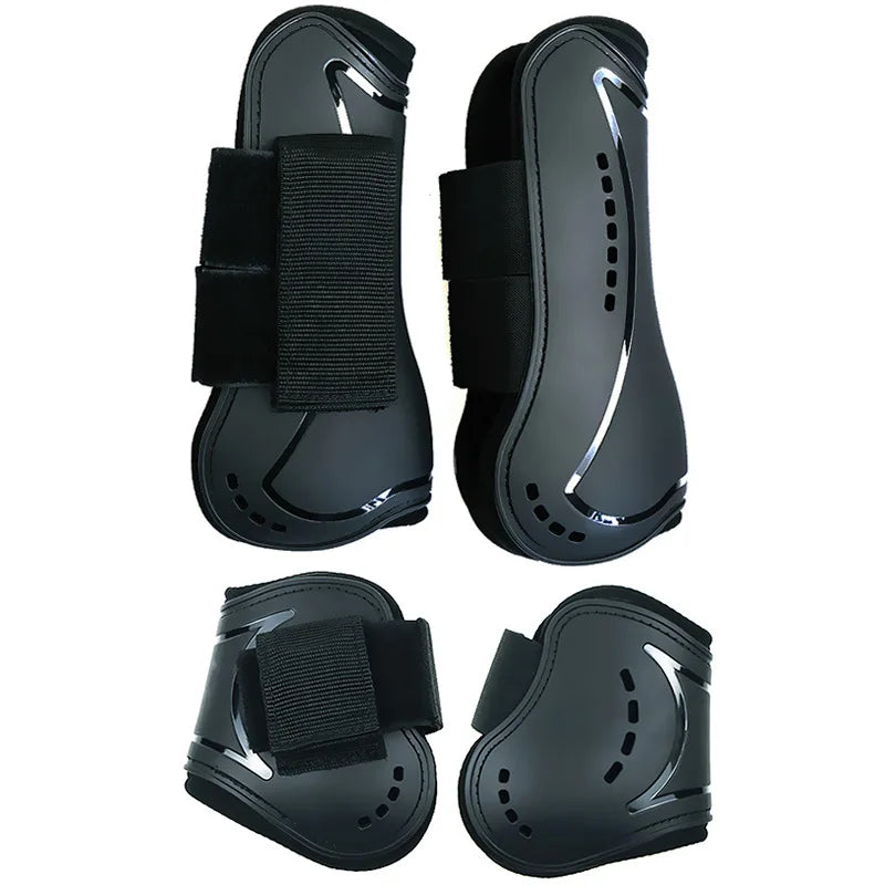 Adjustable PU-Neoprene Horse Splint Boots – Shock-Absorbing Leg Guards for Training & Jumping .Ghoddosh

