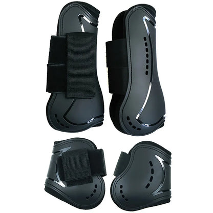 Adjustable PU-Neoprene Horse Splint Boots – Shock-Absorbing Leg Guards for Training & Jumping .Ghoddosh

