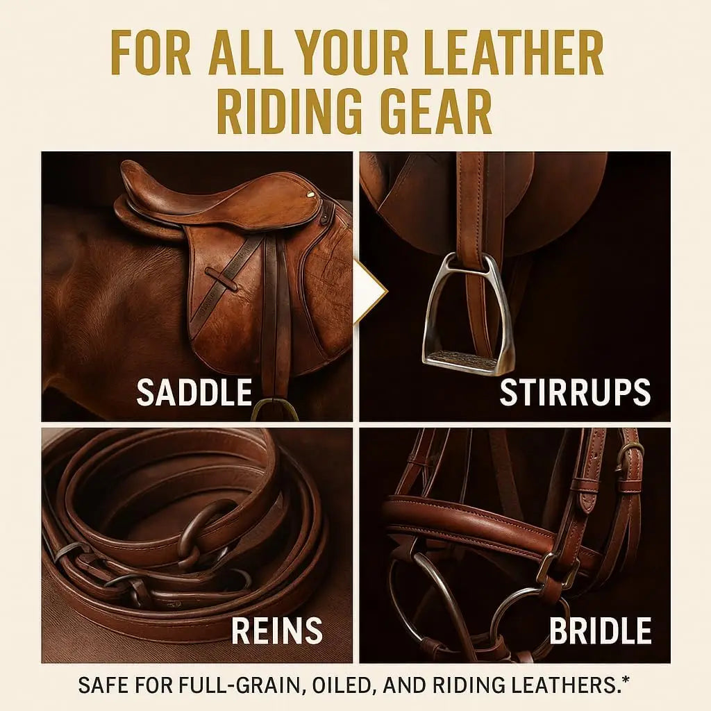 Mink Oil Saddle Conditioner – Transparent Leather Care Cream for Saddles, Tack, Boots and Equestrian Gear - Ghoddosh