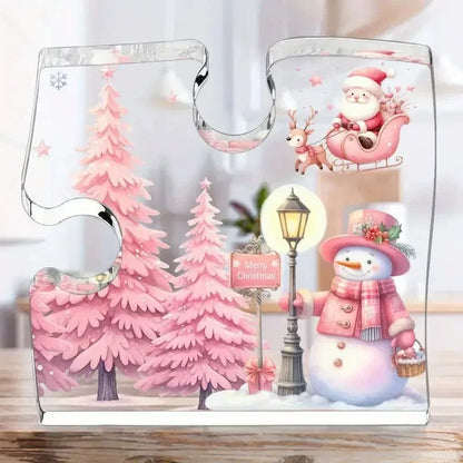 Cute Crystal Clear Heart Shaped Christmas Decorations - Table Desk  Xmas  Gifts @ghoddosh.com