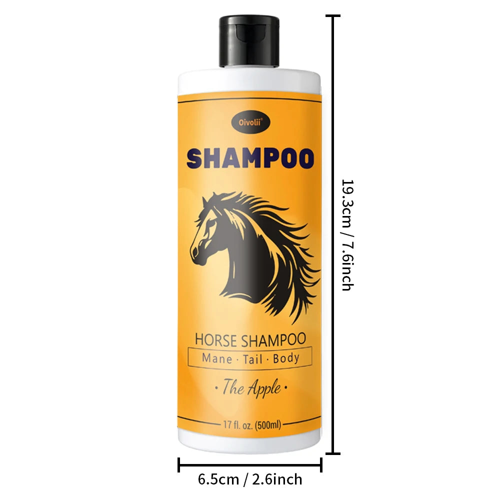 Apple-Scented Gentle Moisturizing Horse Shampoo for Mane , Tail and Full Body @ ghoddosh.com