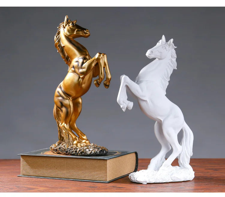 European Style Home Resin Horse Statue, Horsey Decoration @ghoddosh.com