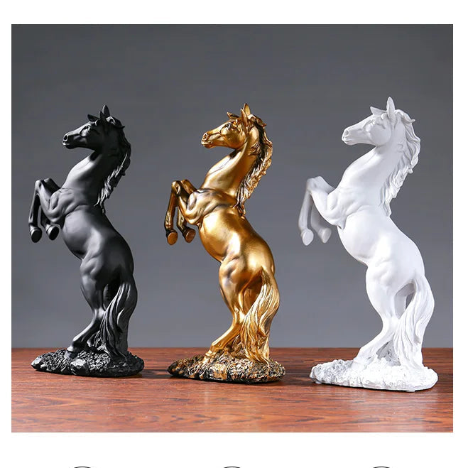 European Style Home Resin Horse Statue, Horsey Decoration @ghoddosh.com