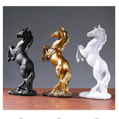 European Style Home Resin Horse Statue, Horsey Decoration @ghoddosh.com