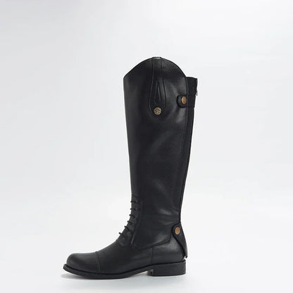 Equestrian  Non-Slip - Plush Inside Horse Riding  Leather  Boots  ghoddosh.com